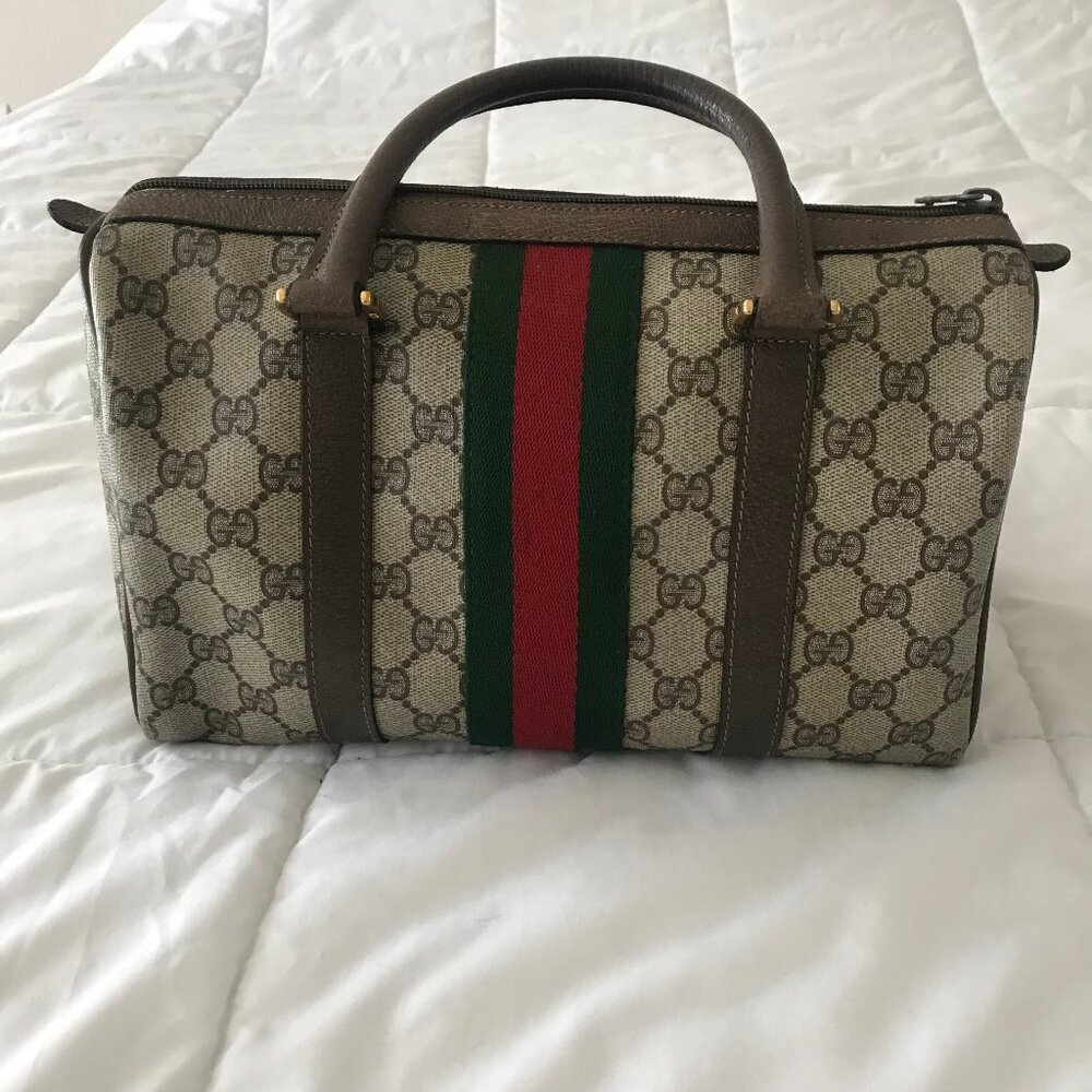 Vintage Gucci GG Boston Bag